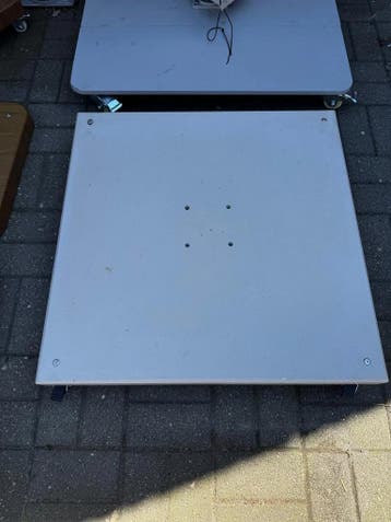 Parasolvoet graniet 80x80cm - 130kg wit (Parasol toebehoren), Verzenden, Nieuw, Parasolvoet