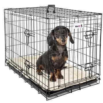MaxxPet Hondenbench met Plaid - Zwart - Incl. Plaid - 76..., Dieren en Toebehoren, Hondenbenches, Verzenden, Nieuw