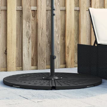 vidaXL Parasolgewicht met handvat voor kruisstandaard 14 kg, Verzenden, Nieuw, Parasolvoet
