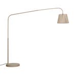 Japandi buiten vloerlamp beige met kap van touw  IP44 - Arc, Verzenden, Nieuw, Metaal, Japandi