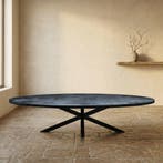 Eettafel ovaal zwart, Ophalen of Verzenden, Nieuw