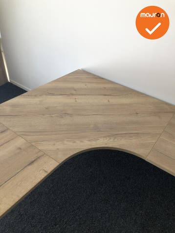 Ahrend hoekbureau – 240x200 cm – Handmatig verstelbaar, Werkplek, Ophalen of Verzenden, Gebruikt, Bureau