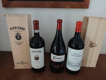 2022 Frescobaldi, Nipozzano, 2023 Villa Antinori & 2012, Nieuw