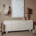 *WOONWINKEL* Tower Living Alviano Beige Dressoir Organisch 2, Huis en Inrichting, Kasten | Dressoirs, Verzenden, Nieuw