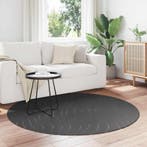 vidaXL Vloerkleden Rond PALMERAS Antraciet Ø 120 CM, Huis en Inrichting, Stoffering | Tapijten en Kleden, Verzenden, Nieuw