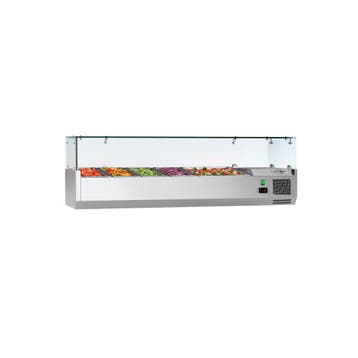 GGM Gastro | Opzetkoelvitrine ECO - 1400x395mm - 6x GN 1/3 |, Verzenden