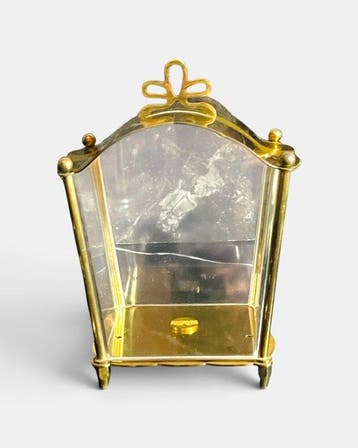 August Schatz & Söhne - Vitrine - Verguld messing -