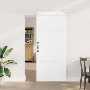 vidaXL Schuifdeur ORKDAL 86 x 198,5 cm Bewerkt hout Wit, Verzenden, Nieuw
