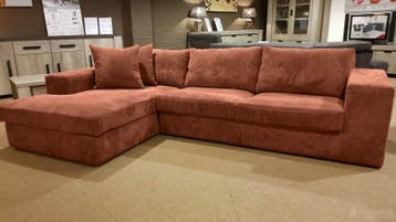 Loungebank Loenen - loungebanken - Cognac, Huis en Inrichting, Banken | Bankstellen, Nieuw, Stof