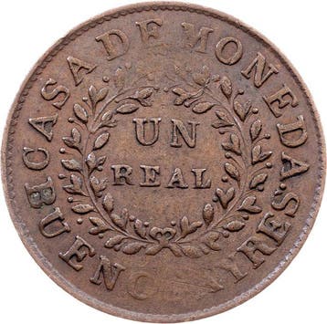 Argentinië. Buenos Aires. 1 Real 1840