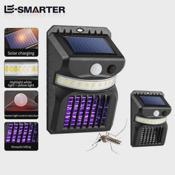 Solar Tuinlamp met Muggenkiller & Bewegingssensor - Waterdic, Verzenden, Nieuw