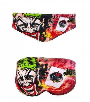 Special Made Turbo Waterpolo broek JOKER ON FIRE, Nieuw