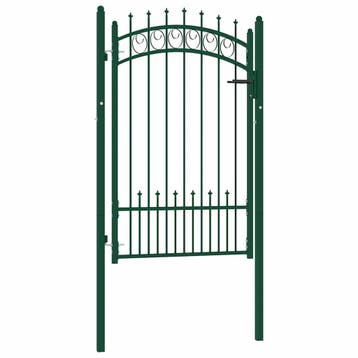 vidaXL Hekpoort EMMEN met stalen pinnen 104x117 cm groen, Verzenden, Nieuw