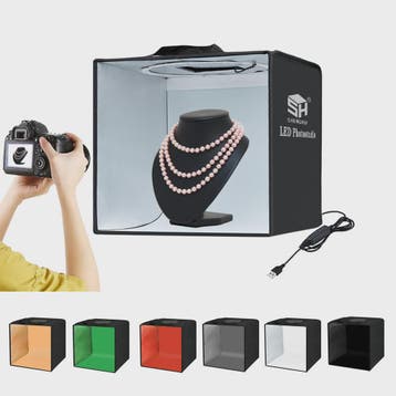 Draagbare Fotostudio Lightbox met Kleuren Achtergronden - Id, Verzenden, Nieuw