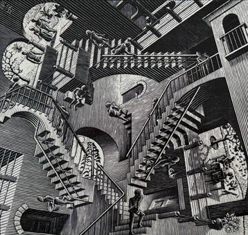 M.C. Escher (1898-1972) - “Relativity, 1953”. © 1953 M.C.