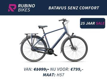 Batavus Senz Stadsfiets | €300 Korting | H57 | NIEUW, Ophalen, Versnellingen, Batavus, Nieuw
