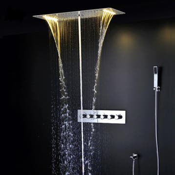 Luxe 31 inch grote LED doucheset inclusief massage functie e, Verzenden, Nieuw