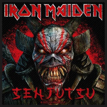 Iron Maiden Senjutsu Back Cover patch officiële merchandise, Verzamelen, Ophalen of Verzenden, Nieuw, Kleding