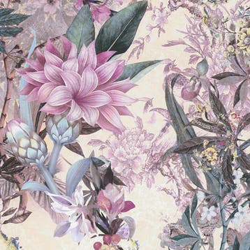 Profhome 381774-GU Bloemen behang floral mat wit roze 5,33, Verzenden