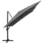 Parasol | Parasols | Kantelbaar | Met Ventilatie | Grafiet, Ophalen of Verzenden, Nieuw