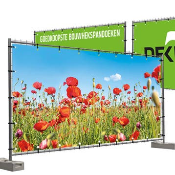 Bouwhekdoeken veldbloemen 335x174 cm, Nieuw
