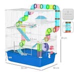 Hamsterkooi met Tunnel, Platforms en Oefenwiel, Dieren en Toebehoren, Verzenden, Nieuw
