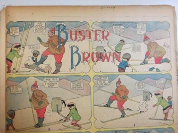 Buster Brown - 21 Krantenpaginas en strips - 1909/1910, Nieuw