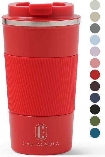 Castagnola Thermosbeker - Koffiebeker To Go - Travel Mug, Verzenden