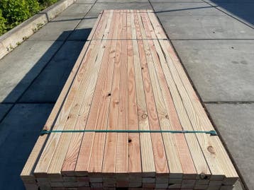Ca. 96x Douglas Regels Geschaafd, 45x70mm, lengte 300cm, Nieuw