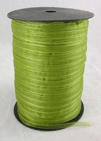 2 meter organza lint 6mm apple green (Lint voor armbandjes), Ophalen of Verzenden, Nieuw, Draad