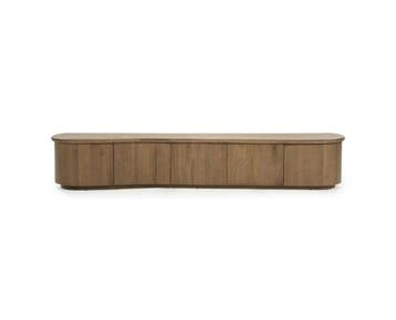 TV meubel Josh 240x42cm - bruin | Eleonora, Ophalen of Verzenden, Nieuw