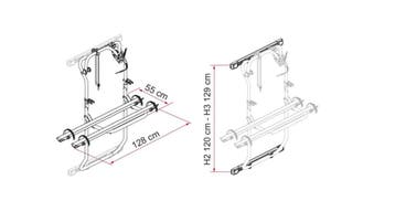 Fiamma Kit Bars Carry-Bike DJ Transit >2014, Ophalen of Verzenden, Nieuw