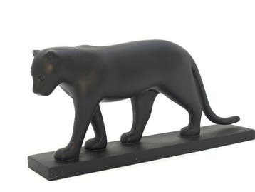 François Pompon (1855-1933) - sculptuur, Panthère - 13 cm -