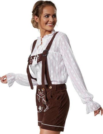 2dekans | Dressforfun Lederhose Alpsee XL - verkleedkleding, Ophalen of Verzenden, Zo goed als nieuw