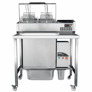 Makfry Paneerstation | RVS | Automatisch Zeef | Koeling | 0., Ophalen of Verzenden, Nieuw in verpakking
