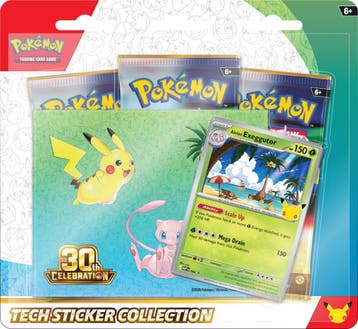 30th celebration tech sticker alolan exeggutor, Ophalen of Verzenden, Nieuw, Overige typen