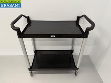 HCB Kunststof serveerwagen serveertrolley 2 lagen 102 cm, Ophalen of Verzenden, Nieuw in verpakking