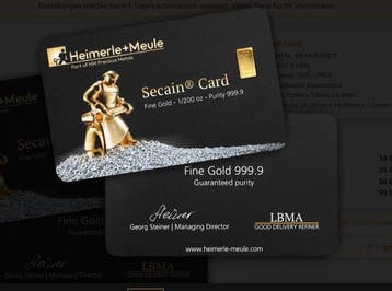 Wereld. Secain Heimerle und Meule - 1/200oz (.999) (Zonder, Postzegels en Munten