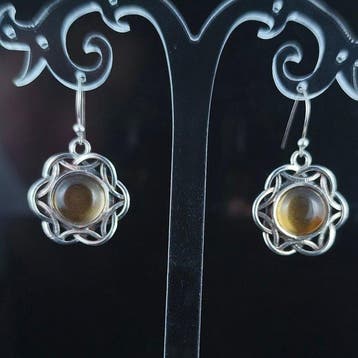 Citrien - Zilver - Oorbellen - IMAN VAN KANSEN