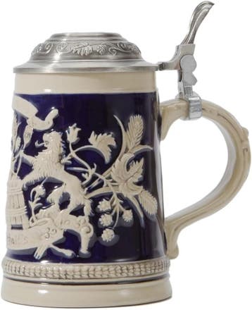 Bierglas Relief 15cm | Retourdeal | Laatste Stuk!, Keramiek, Overige typen, Nieuw, Ophalen of Verzenden