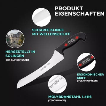 Eikaso Solingen 4-delige Messenset – Uitbeenmes, Santokum., Ophalen of Verzenden, Nieuw, Kunststof, Bestekset
