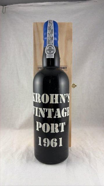 1961 Krohn - Vintage Port - Douro - 1 Fles (0,75 liter), Nieuw