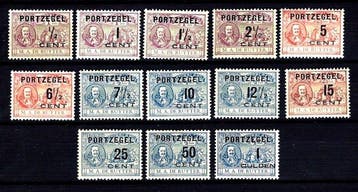 Nederland 1907 - Mooie serie herdenkingszegel M.A. de, Gestempeld