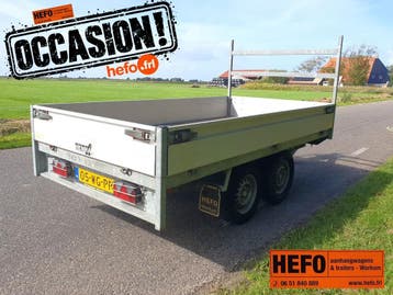 3 x Henra INRUILERS ! plateauwagen/ kipper /mach.transporter, Ophalen, Zo goed als nieuw