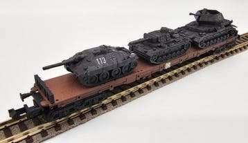 Minitrix N - Modeltrein goederenwagon (1) - Handafgewerkt, Nieuw