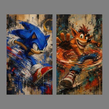 Alberto Ricardo (XXI) - Díptico Gamer: Sonic y Crash, Nieuw