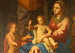 Nicolas Poussin (1594-1665), Kring van - Sacra famiglia con