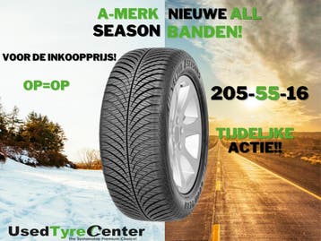 Nieuwe All Season banden A-merk | Inkoopprijs! | 205/55/16, 16 inch, Nieuw, All Season, Band(en)
