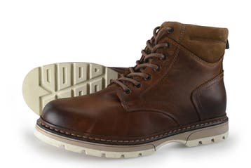 Nelson Veterboots in maat 42 Cognac, Overige kleuren, Verzenden, Boots, Zo goed als nieuw