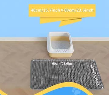 Antislip kattenbakmat – Dubbel-laags honingraat opvangmat, Verzenden, Nieuw